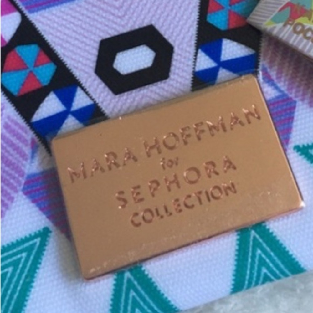 NWOT Mara Hoffman For Sephora Collection Zippered Multicolored Foldover Bag! - Picture 2 of 13